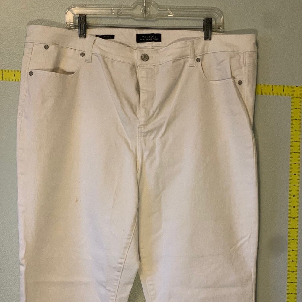 Talbots Flawless 5-pocket white jeans